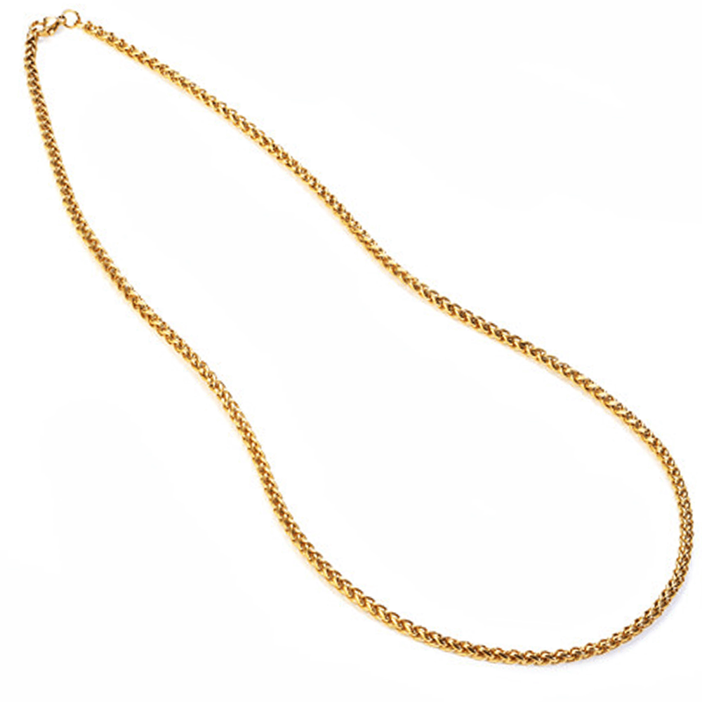 שרשרת זהב לגבר וויט עם חוליות קטנות ומדויקות בגימור חלק ועמיד מפלדת אל-חלד